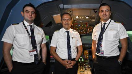 Pilot baba ve 2 oğlu aynı mesleği yapmanın gururunu yaşıyor