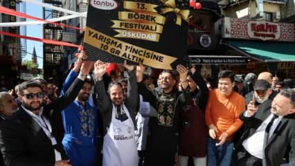5 dakikada 11 metre börek yiyen adam 10 gram altın kazandı