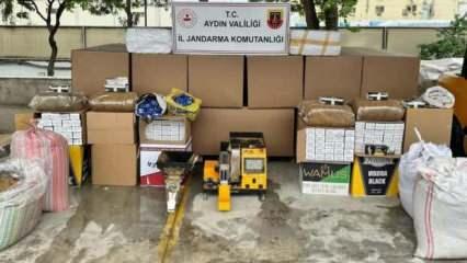 Jandarma ekipleri 685 bin makaron ele geçirildi