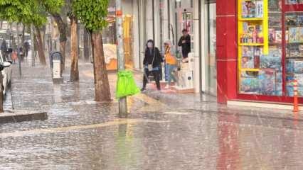 Ankara'yı sel aldı! O anlar kamerada