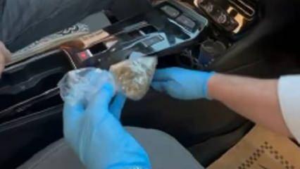 Araçta akılalmaz zula! Vidalara anahtarı dokundurunca ele verdi