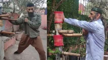 Bahçesinde Kung Fu yapan sarıklı adam fenomen oldu: Yüz binlerce hayranı var