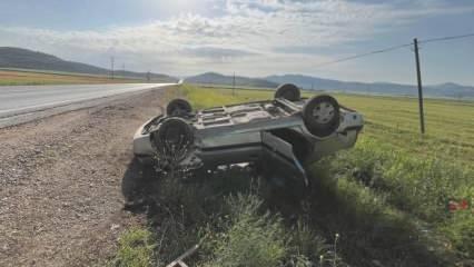 Gaziantep’te otomobil şarampole devrildi: 4 yaralı
