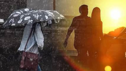Meteoroloji bölge bölge açıklayarak uyardı: Bir yanda güneş, bir yanda yağmur...