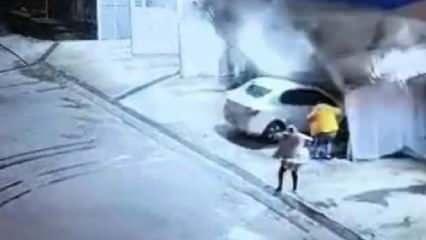 Samsun'da meydana gelen heyelan kameraya böyle yansıdı