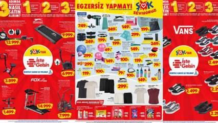 ŞOK Aktüel 3-6 Mayıs 2025 Kataloğu! Koşu Bandı, Dikey bisiklet, spor ayakkabılar...