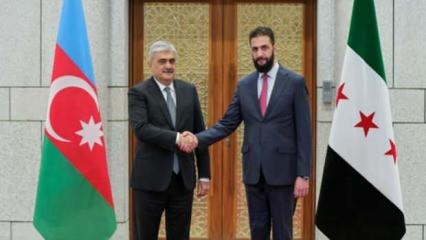Suriye Devlet Başkanı eş-Şara, Azerbaycan Başbakan Yardımcısı Şerifov’u kabul etti