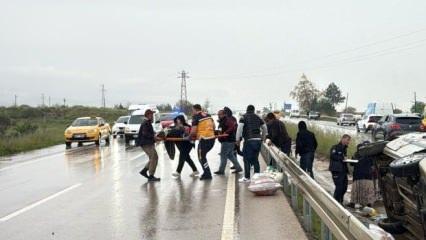 Tokat'ta iki otomobil çarpıştı: 5 kişi yaralandı