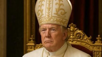 Trump, yapay zeka ile kendisini 'Papa' yaptığı bir fotoğraf paylaştı