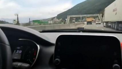 139 KM hızla kamyona yetişemedi!