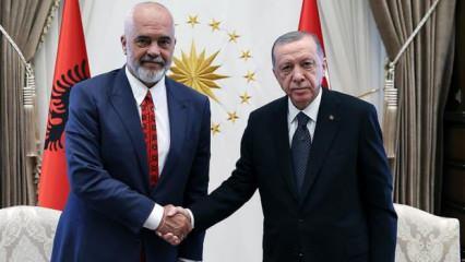 Cumhurbaşkanı Erdoğan ve Rama arasında görüşme
