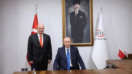 Cumhurbaşkanı Erdoğan'dan ATO'ya ziyaret