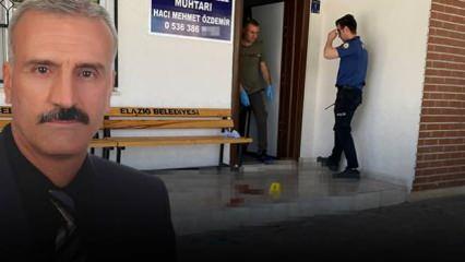 Elazığ'da korkunç olay: Mahalle muhtarına kurşun yağdırdı!