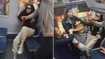 Kadınların tramvayda yer tartışması küfürlü kavgaya dönüştü