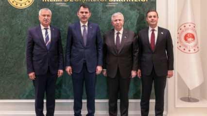 Mansur Yavaş, Zeydan Karalar ve Ahmet Akın'dan Bakan Kurum'a ziyaret! İlk açıklama geldi