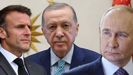 SON DAKİKA: Cumhurbaşkanı Erdoğan, Macron ve Putin ile görüştü