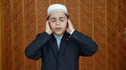 Türkiye birincisi olan 12 yaşındaki Emir'in okuduğu ezan yürekleri titretti! 