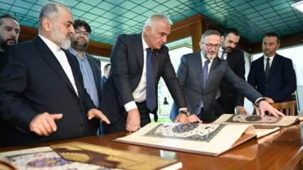 Bakan Ersoy'dan hat sanatının kalbine ziyaret