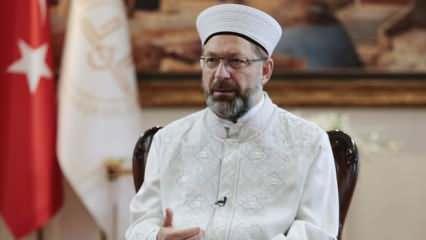 Diyanet İşleri Başkanı Erbaş'tan İmamlara çağrı