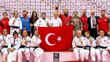 Milli kadın judocular dünya şampiyonasında altın madalya kazandı