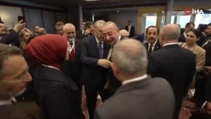 Erdoğan, Aliyev ve Paşinyan'dan ayaküstü samimi sohbet