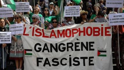 Fransa'da İslam düşmanlığına karşı gösteriler düzenlendi