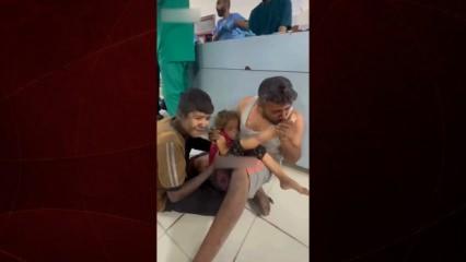 Gazze’de yürek yakan veda: Acılı baba küçük kızını son kez ayağından öptü