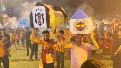 Iğdır'da Fenerbahçe ve Beşiktaş'ın 'tabutu' taşındı