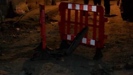 İstanbul'da rögar patladı! Sokak trafiğe kapatıldı