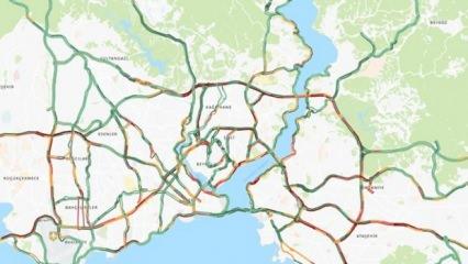 İstanbul'da sağanak trafiği: Yoğunluk yüzde 74'e kadar çıktı