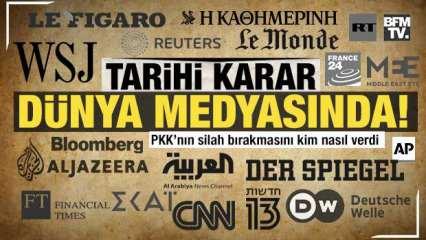 PKK kendini feshetti! Tarihi karar d&uuml;nya medyasında b&ouml;yle yankılandı!