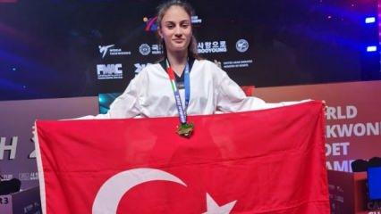 Taekwondo'da yıldızımız parladı! Sena Yılmaz dünya şampiyonu