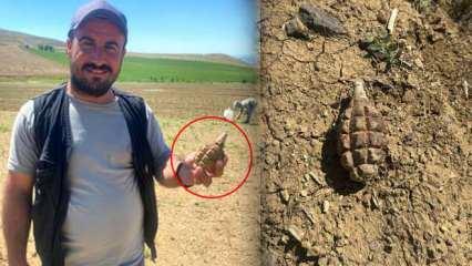 Tarlada çalışan çiftçi buldu! 104 yıldır patlamamış! Yetkililerden uyarı