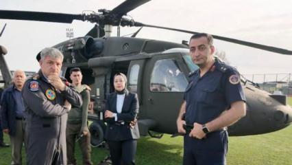 Türkiye’de bir ilk! Hakim keşfe helikopterle çıktı