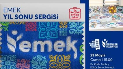 Esenler'de 'EMEK Yıl Sonu Sergisi' görücüye çıkıyor 