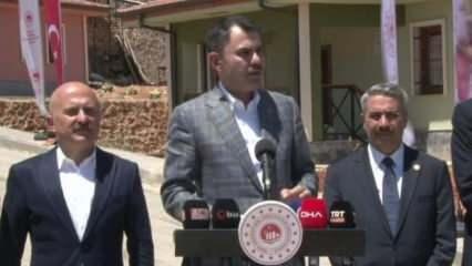 Bakan Kurum'dan afet konutları ziyaretinde açıklama! 'Tek bir kardeşimiz evsiz kalmayacak'