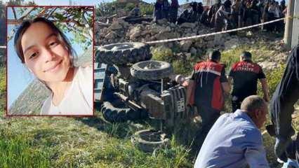 Burdur'da kahreden kaza: Devrilen traktördeki Edanur öldü!