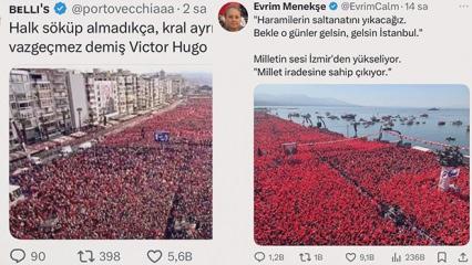 CHP'liler AK Parti mitingini CHP İzmir mitingi diye paylaştılar!
