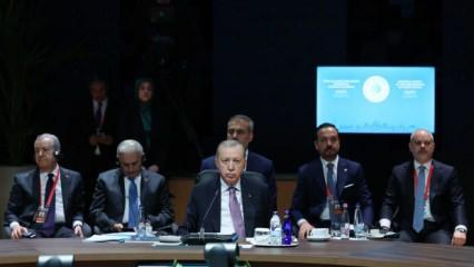 Erdoğan'dan tarihi zirvede İsrail'e rest! Türk devletlerine çağrı