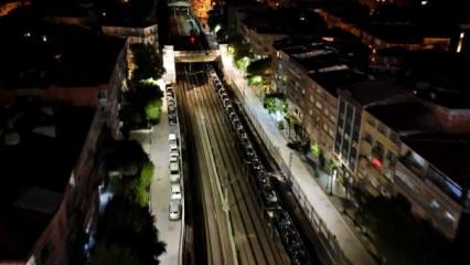 Marmaray’dan geçen araçların yolculuğu böyle görüntülendi