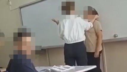 Okulda öğretmen şiddeti kamerada! Tartışılan görüntüler için müfettiş görevlendirildi
