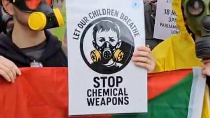 Sudan'da devam eden iç savaşta kimyasal silah kullanımı Londra’da protesto edildi