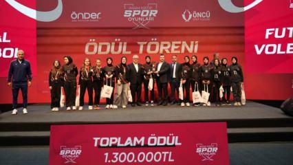 15. İmam Hatip Spor Oyunları'nda ödüller sahibini buldu