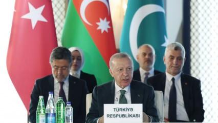 Cumhurbaşkanı Erdoğan Azerbaycan'da: 'Üç millet, tek devlet'