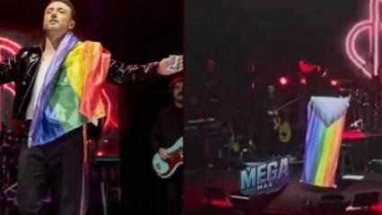 ODTÜ konserinde eşcinsellik propagandası! Matiz öğrencilere LGBT flaması salladı