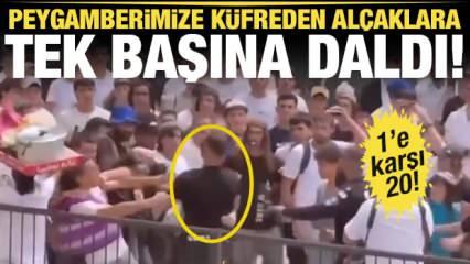 Filistinli genç Peygamberimize (S.A.V) küfreden Siyonistlere tek başına karşı koydu!