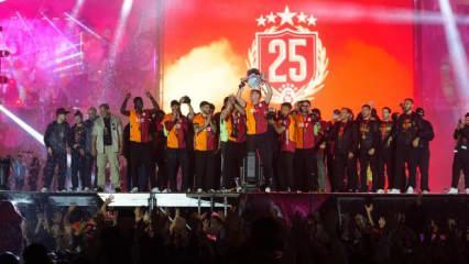 Görülmemiş coşku! Galatasaray 25. şampiyonluğunu kutladı