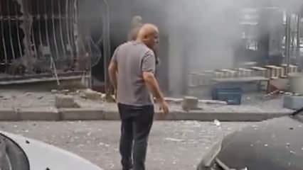 Güngören'de bir iş yerinde patlama: Korku dolu anlar kamerada!