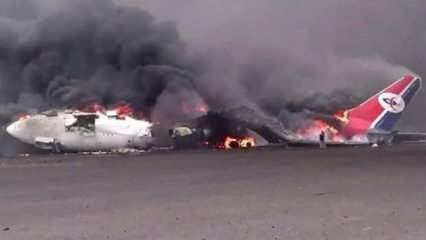 İsrail, Yemen'e ait son yolcu uçağını vurdu