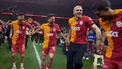 Kutlamalara horon damgası! Galatasaray'ın yabancı yıldızı kendinden geçti